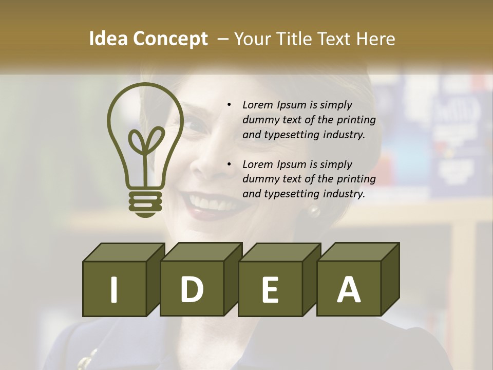 Jewelry Horizontal Lady PowerPoint Template