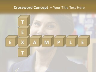 Jewelry Horizontal Lady PowerPoint Template