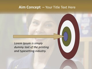 Jewelry Horizontal Lady PowerPoint Template