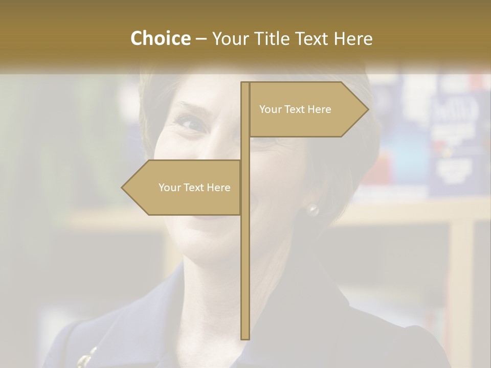 Jewelry Horizontal Lady PowerPoint Template