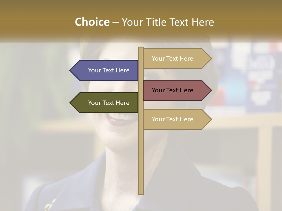 Jewelry Horizontal Lady PowerPoint Template