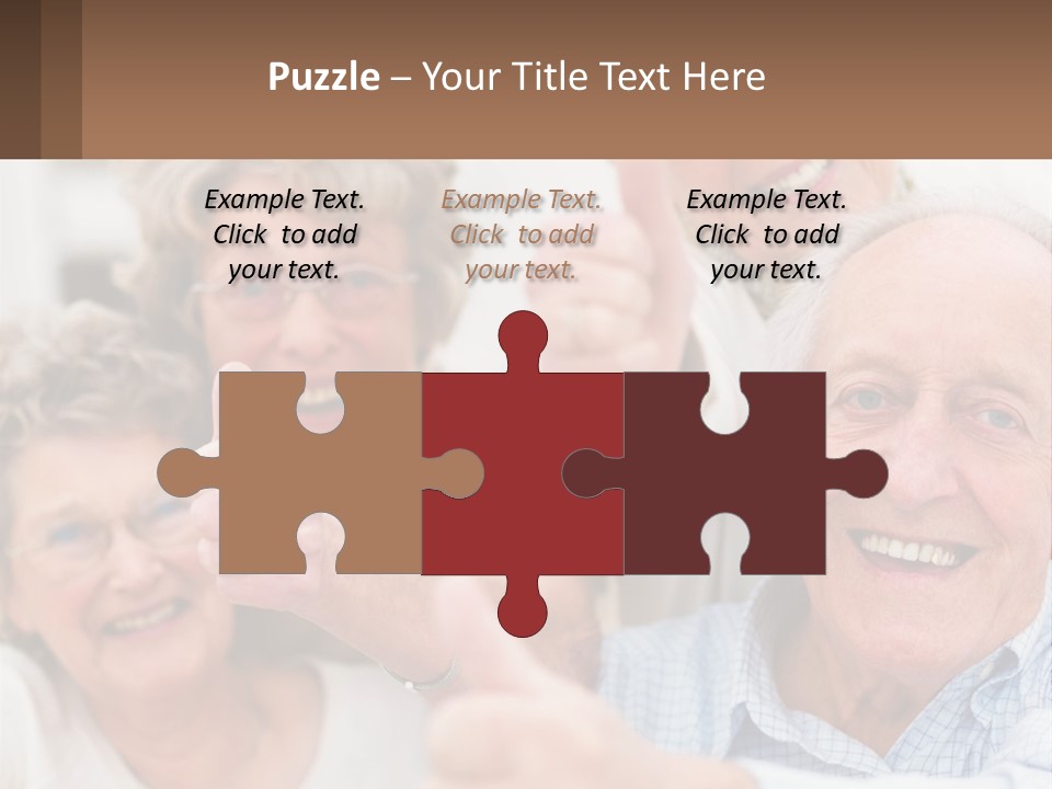 A Group Of Elderly People Giving Thumbs Up PowerPoint Template