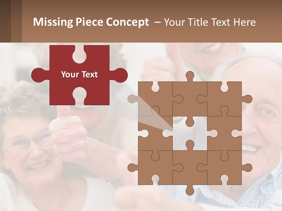 A Group Of Elderly People Giving Thumbs Up PowerPoint Template