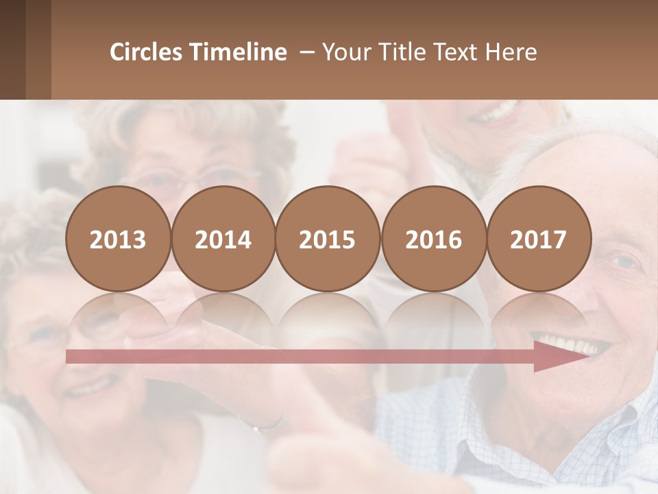 A Group Of Elderly People Giving Thumbs Up PowerPoint Template