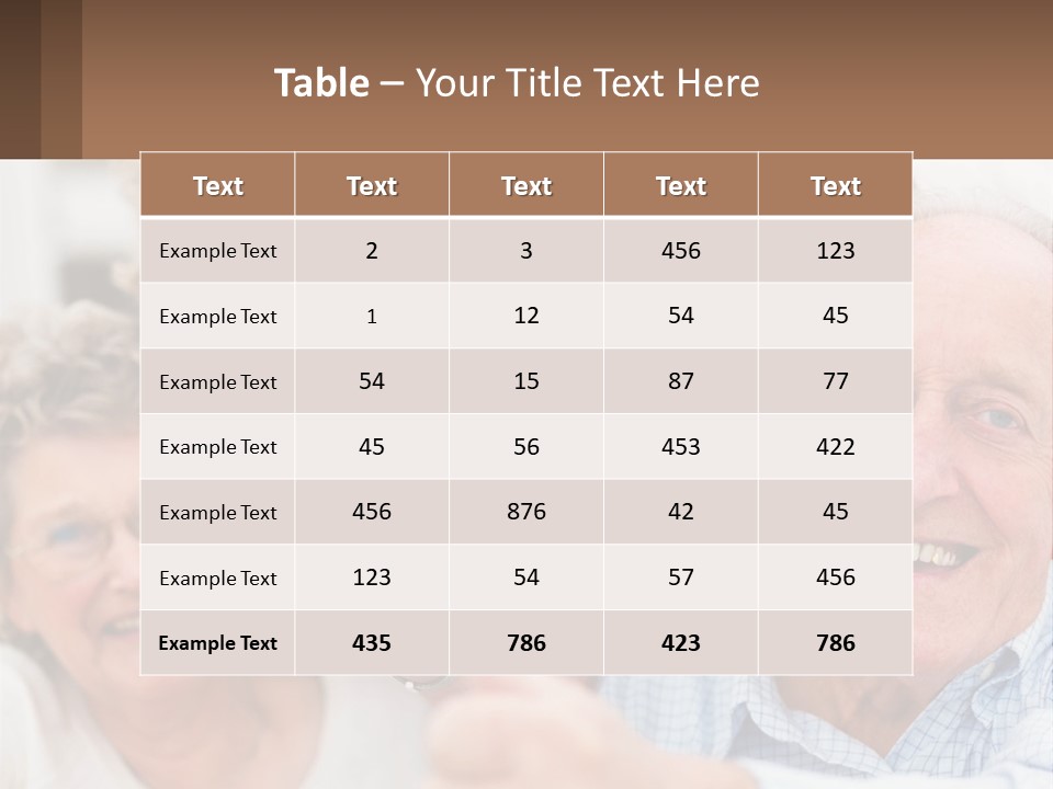 A Group Of Elderly People Giving Thumbs Up PowerPoint Template