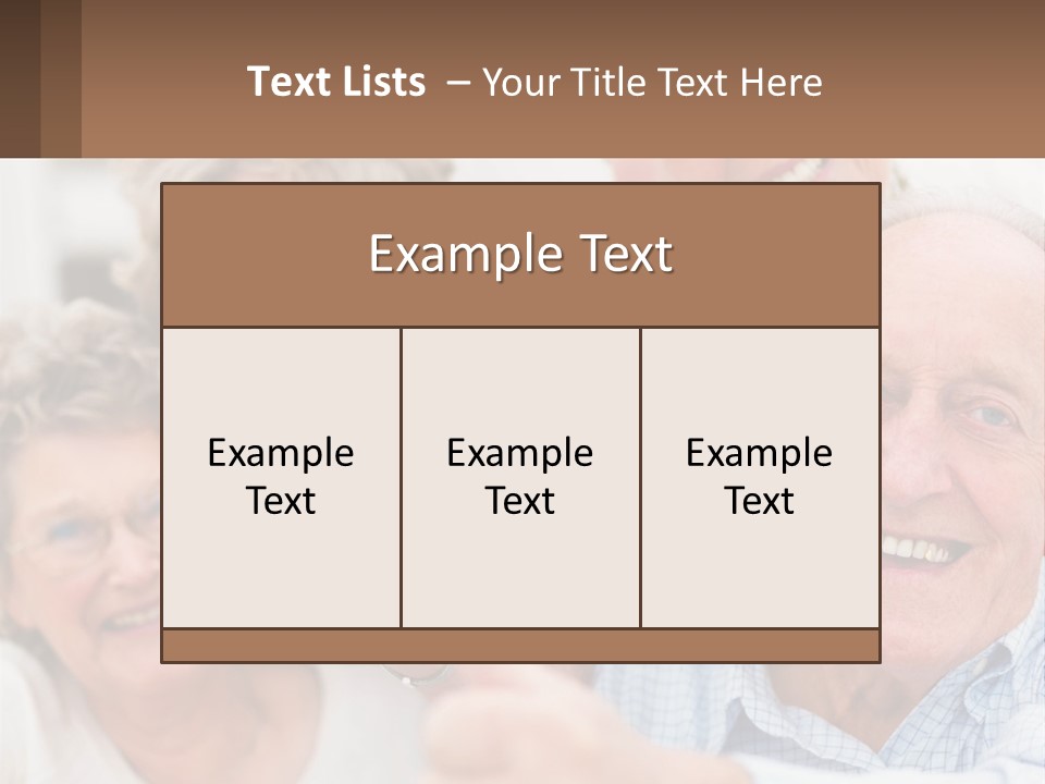 A Group Of Elderly People Giving Thumbs Up PowerPoint Template