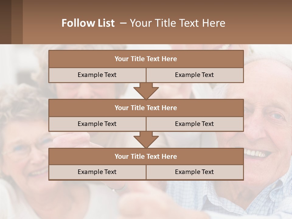 A Group Of Elderly People Giving Thumbs Up PowerPoint Template