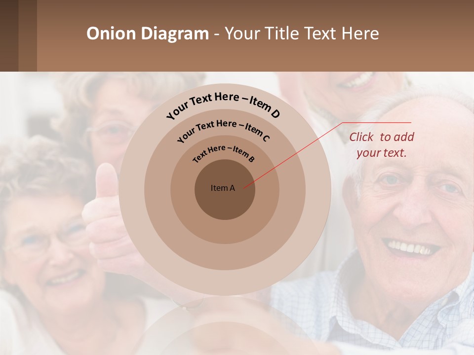 A Group Of Elderly People Giving Thumbs Up PowerPoint Template