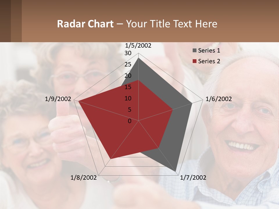 A Group Of Elderly People Giving Thumbs Up PowerPoint Template