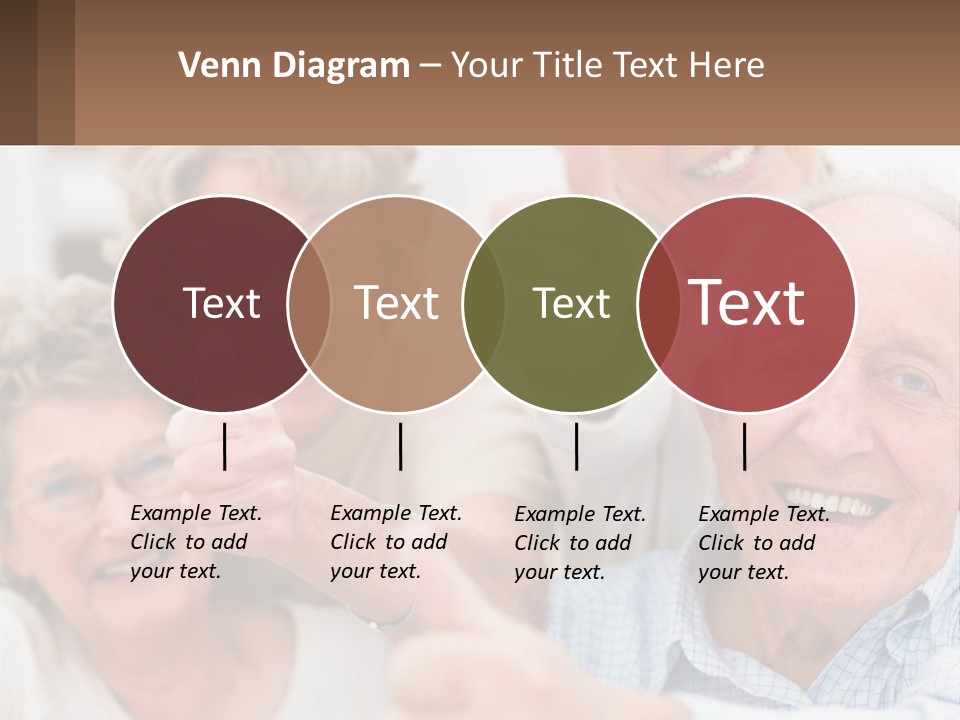 A Group Of Elderly People Giving Thumbs Up PowerPoint Template