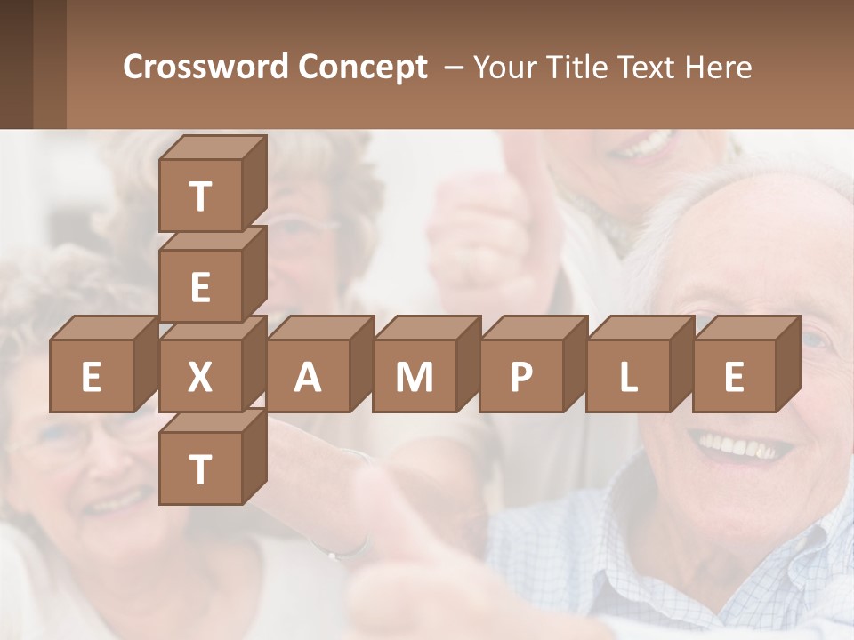 A Group Of Elderly People Giving Thumbs Up PowerPoint Template