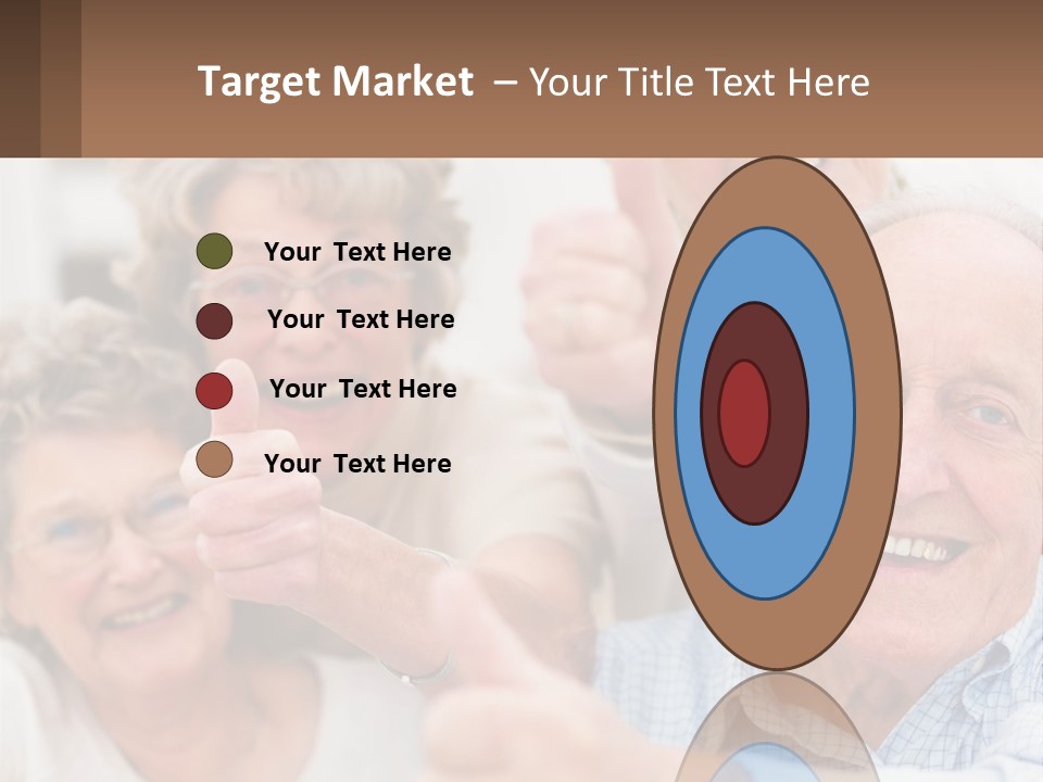 A Group Of Elderly People Giving Thumbs Up PowerPoint Template