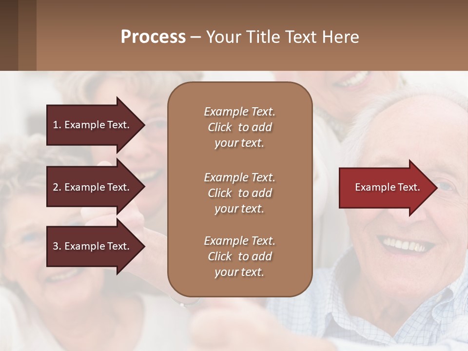 A Group Of Elderly People Giving Thumbs Up PowerPoint Template