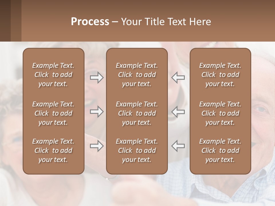 A Group Of Elderly People Giving Thumbs Up PowerPoint Template
