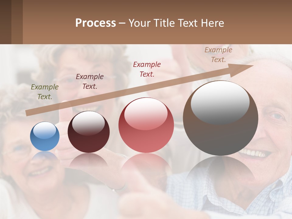 A Group Of Elderly People Giving Thumbs Up PowerPoint Template