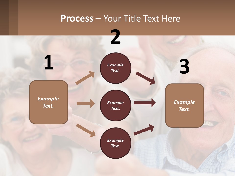 A Group Of Elderly People Giving Thumbs Up PowerPoint Template