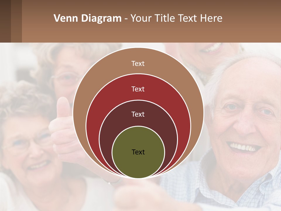 A Group Of Elderly People Giving Thumbs Up PowerPoint Template