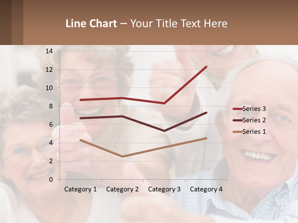 A Group Of Elderly People Giving Thumbs Up PowerPoint Template