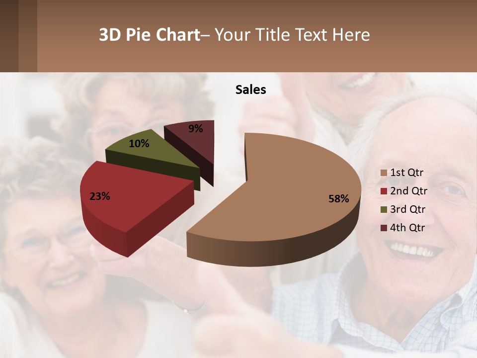 A Group Of Elderly People Giving Thumbs Up PowerPoint Template