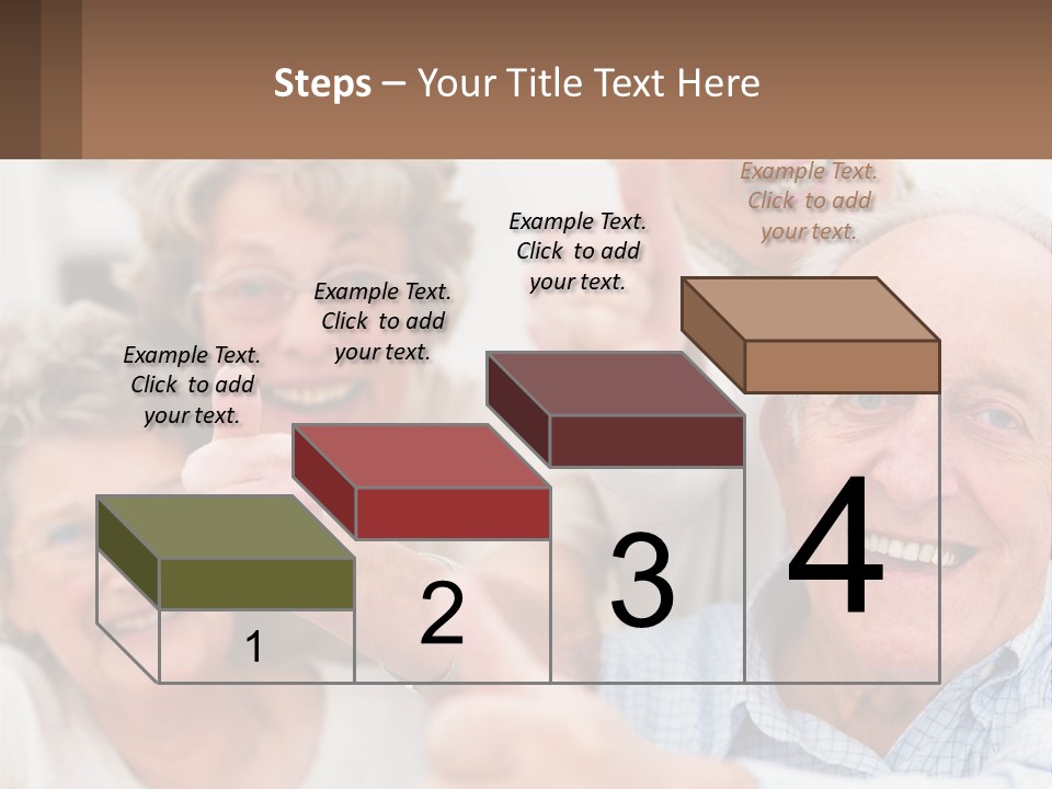 A Group Of Elderly People Giving Thumbs Up PowerPoint Template