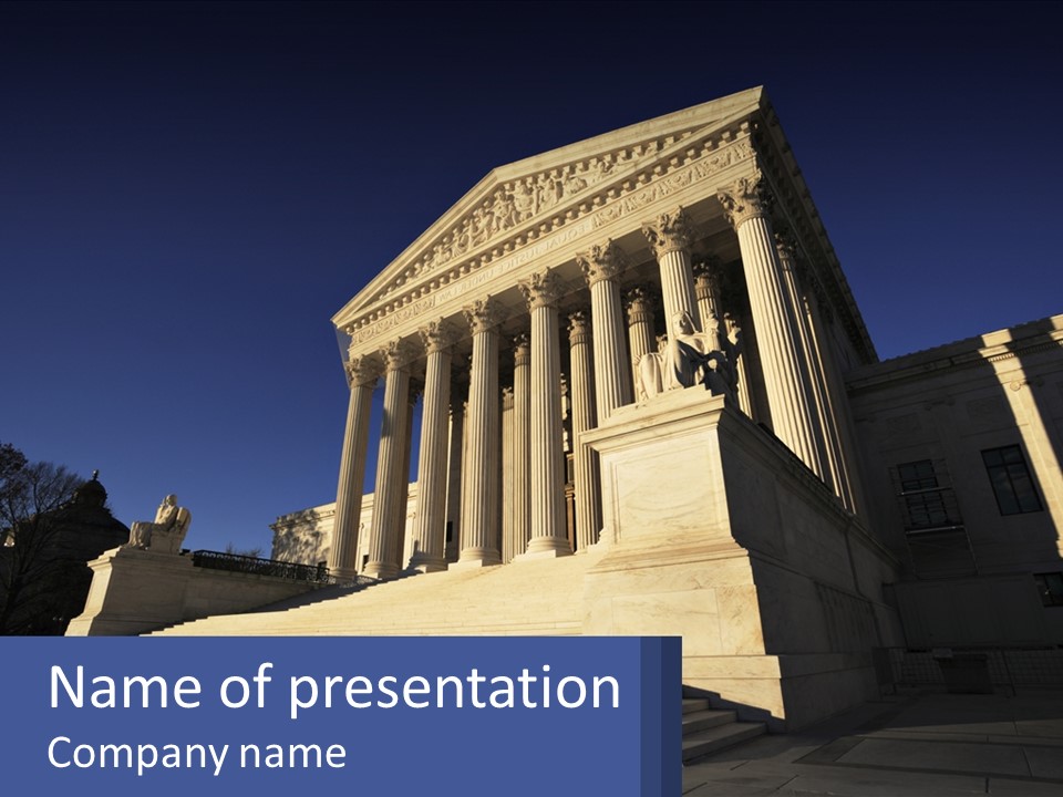 Judge Landmark Rights PowerPoint Template