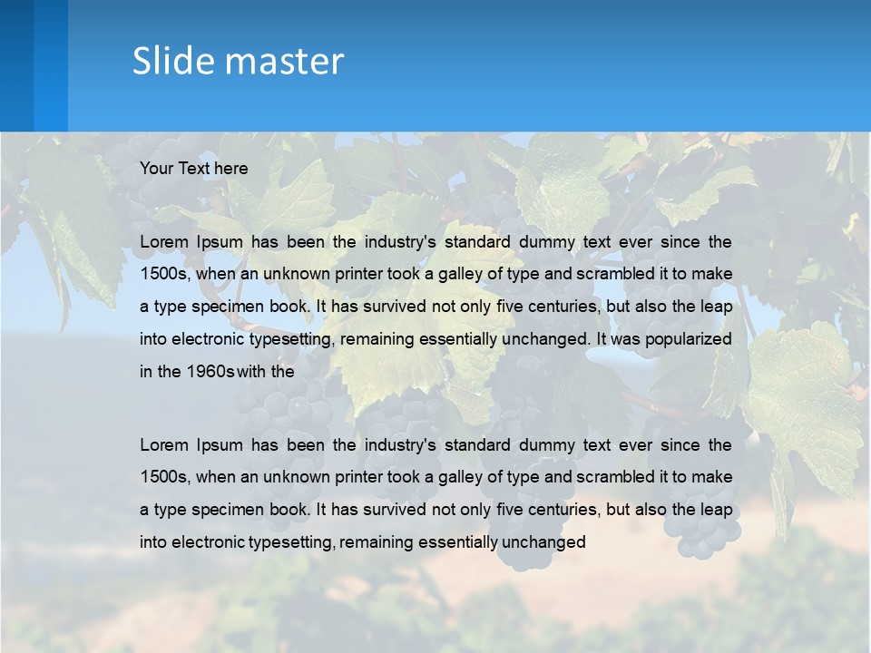 Ripened Italy Scenic PowerPoint Template