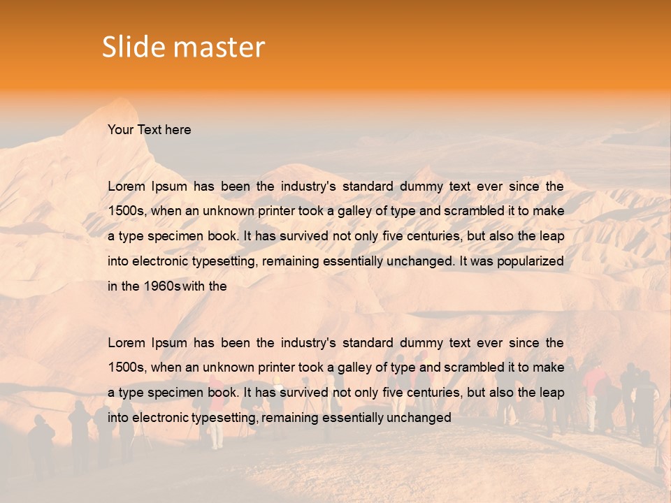 Human Zabriskie Dawn PowerPoint Template