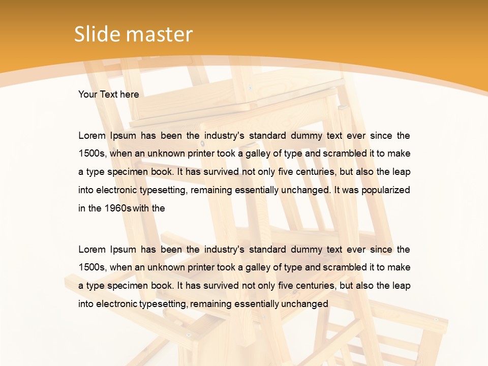 Pile Stacked Seat PowerPoint Template