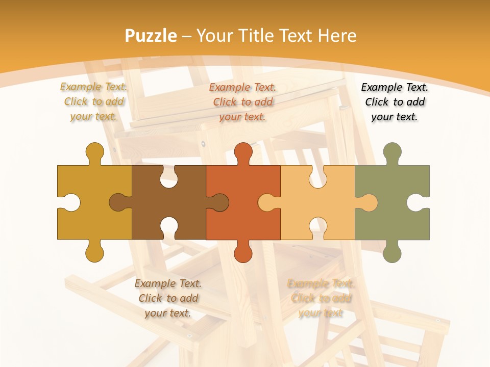 Pile Stacked Seat PowerPoint Template