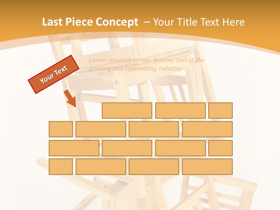 Pile Stacked Seat PowerPoint Template