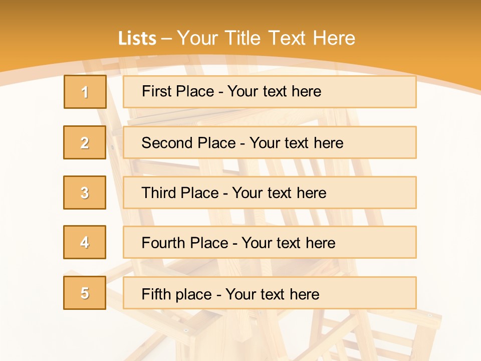 Pile Stacked Seat PowerPoint Template