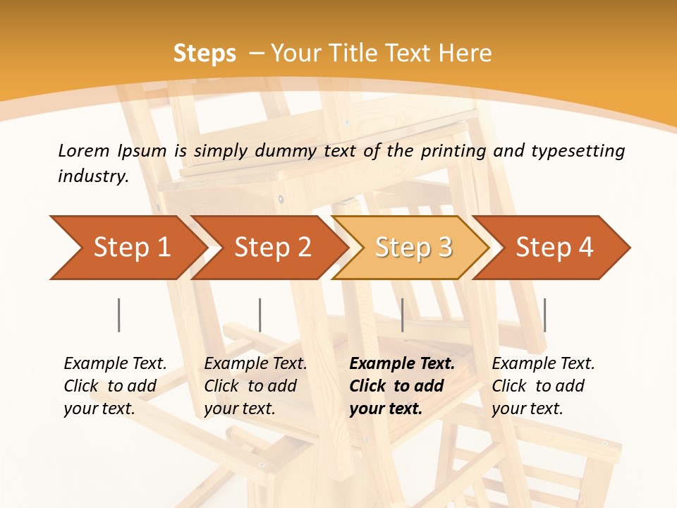 Pile Stacked Seat PowerPoint Template