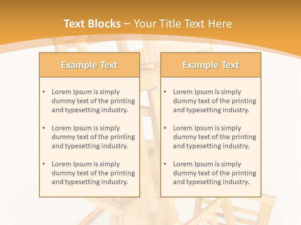 Pile Stacked Seat PowerPoint Template
