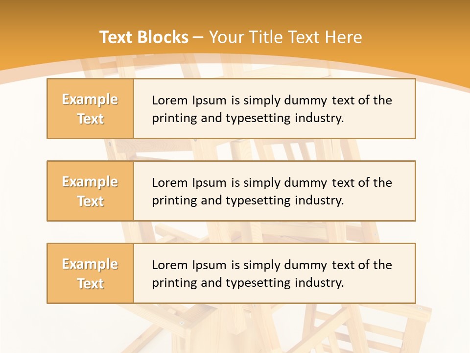 Pile Stacked Seat PowerPoint Template