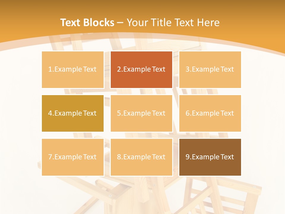 Pile Stacked Seat PowerPoint Template