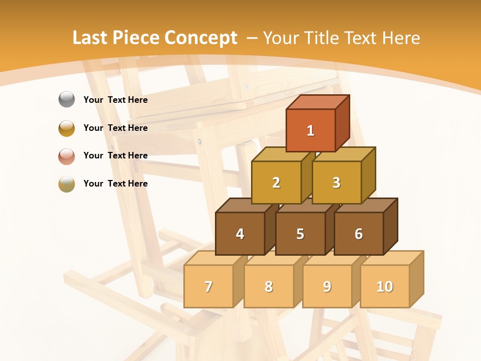 Pile Stacked Seat PowerPoint Template