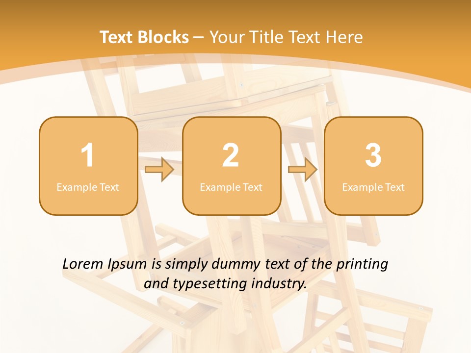 Pile Stacked Seat PowerPoint Template