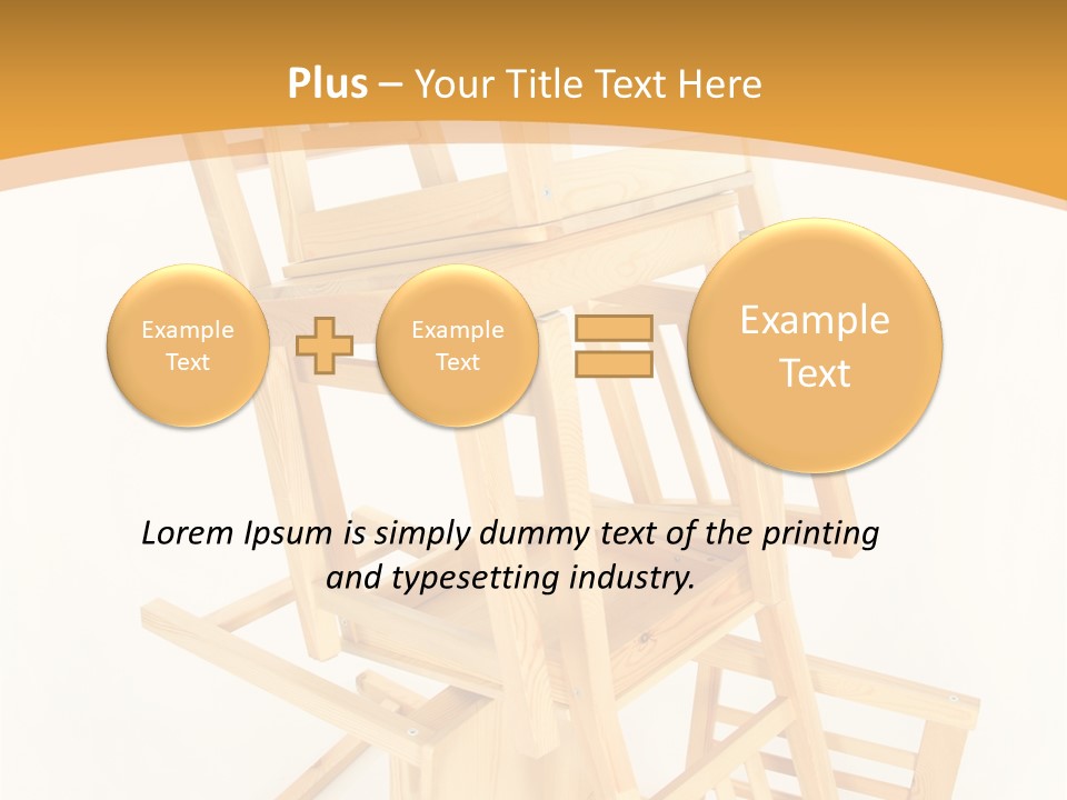 Pile Stacked Seat PowerPoint Template
