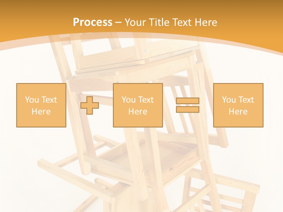 Pile Stacked Seat PowerPoint Template