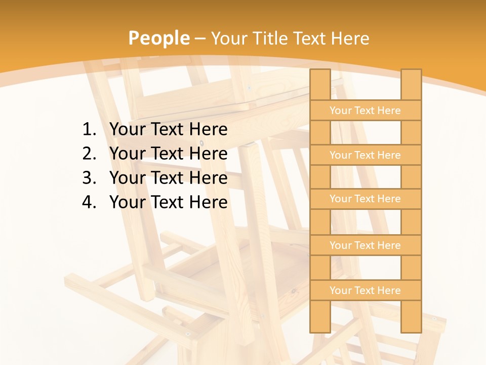 Pile Stacked Seat PowerPoint Template