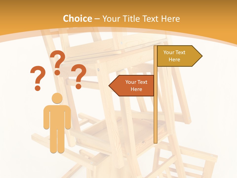 Pile Stacked Seat PowerPoint Template
