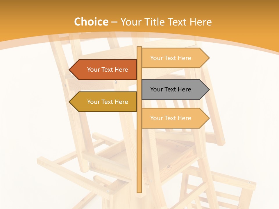 Pile Stacked Seat PowerPoint Template