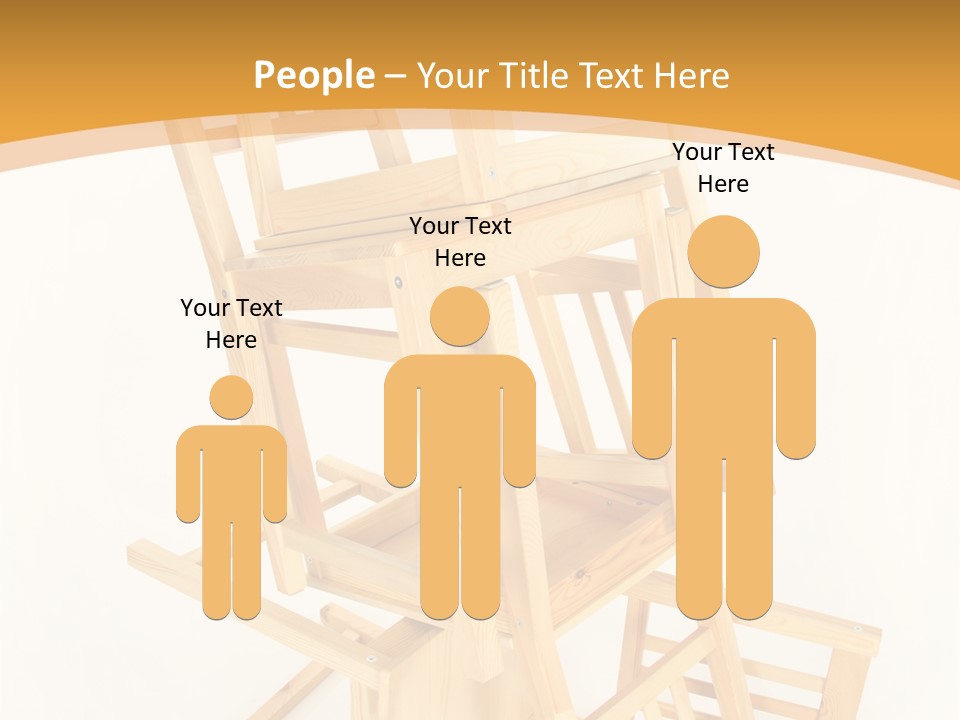 Pile Stacked Seat PowerPoint Template