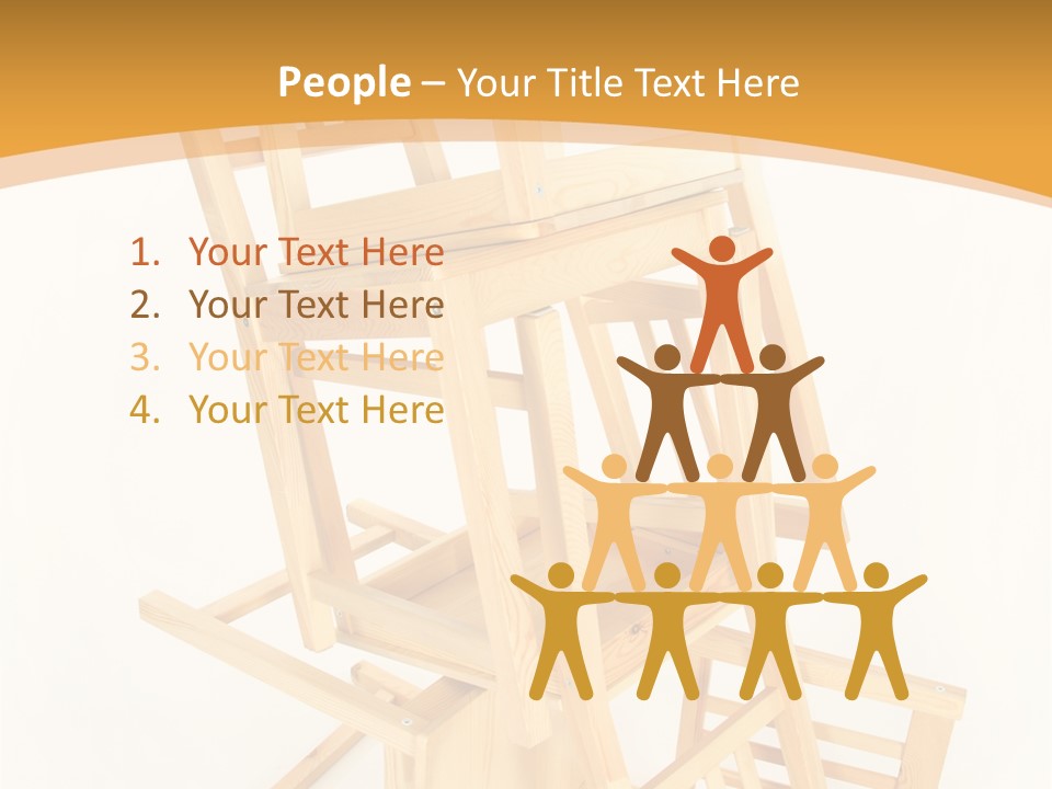 Pile Stacked Seat PowerPoint Template