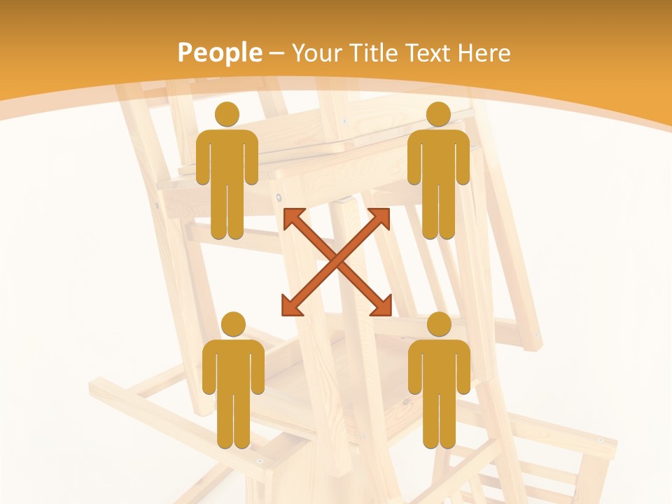 Pile Stacked Seat PowerPoint Template