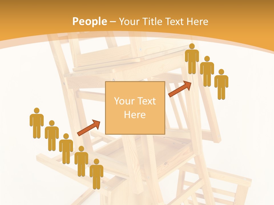 Pile Stacked Seat PowerPoint Template