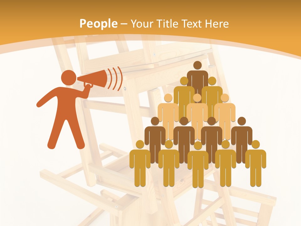 Pile Stacked Seat PowerPoint Template