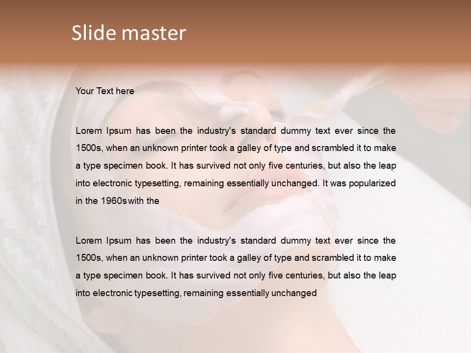 Beautiful Face Healthcare PowerPoint Template