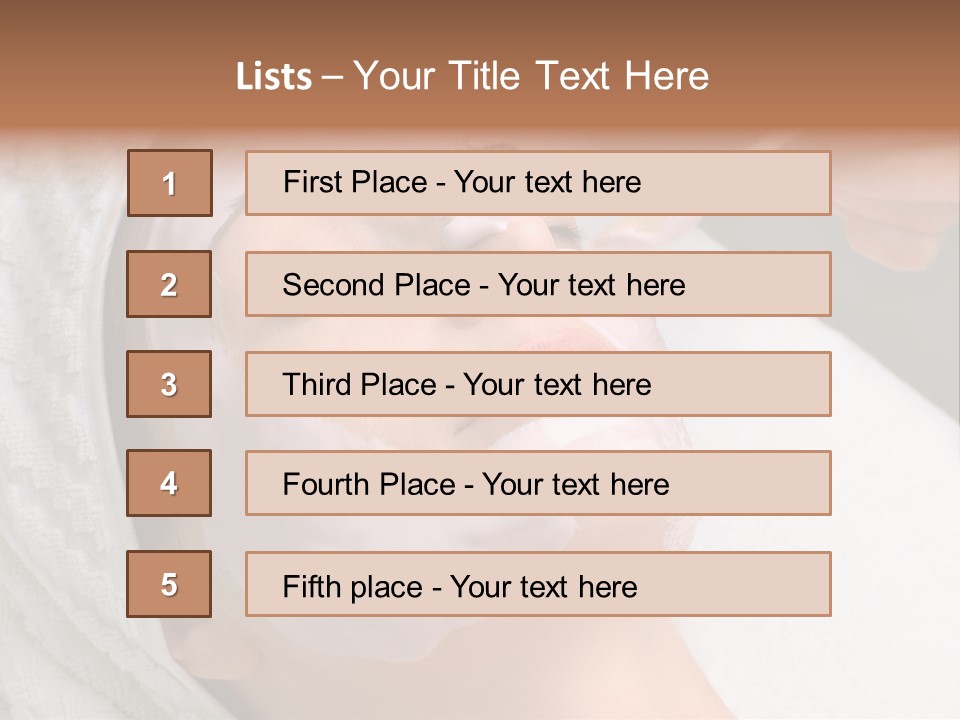 Beautiful Face Healthcare PowerPoint Template