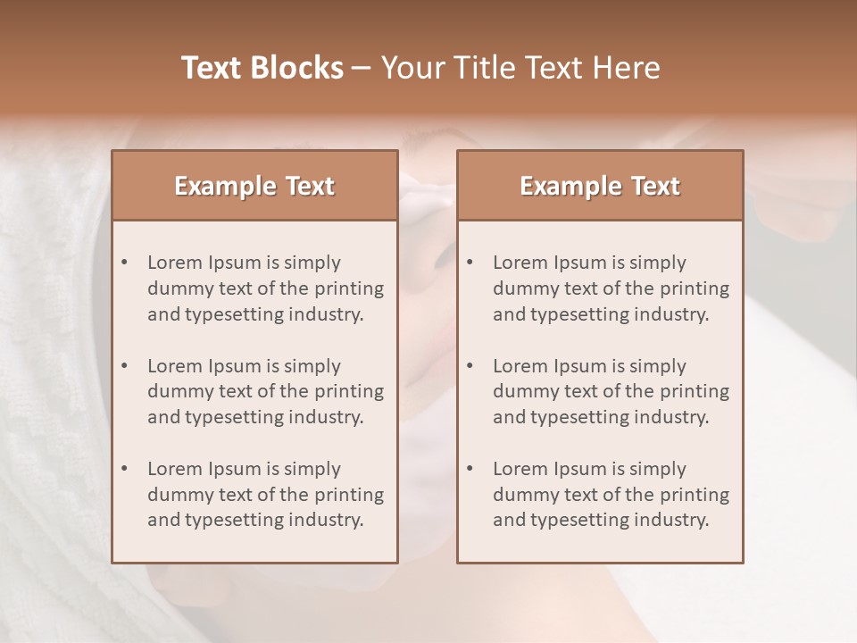 Beautiful Face Healthcare PowerPoint Template